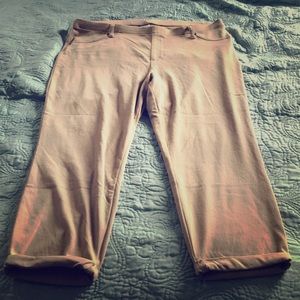 Khaki Capri jeggings